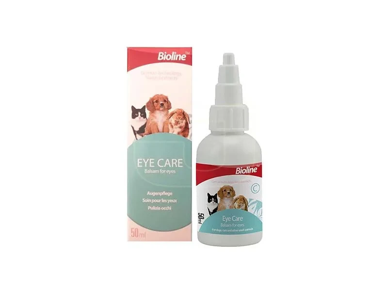 Bioline Eye Care Drops For Cats Dogs 50ml